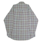 LE COLONIAL Mens Shirt Grey 90s Check Long Sleeve M