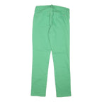 LAUREN RALPH LAUREN Womens Regular Fit Green Cotton Blend Jeans W30 L29 Stylish
