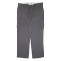 DICKIES Cargo Workwear Mens Trousers Grey Regular Straight W40 L32