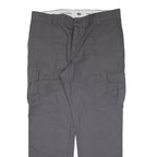 DICKIES Cargo Workwear Mens Trousers Grey Regular Straight W40 L32