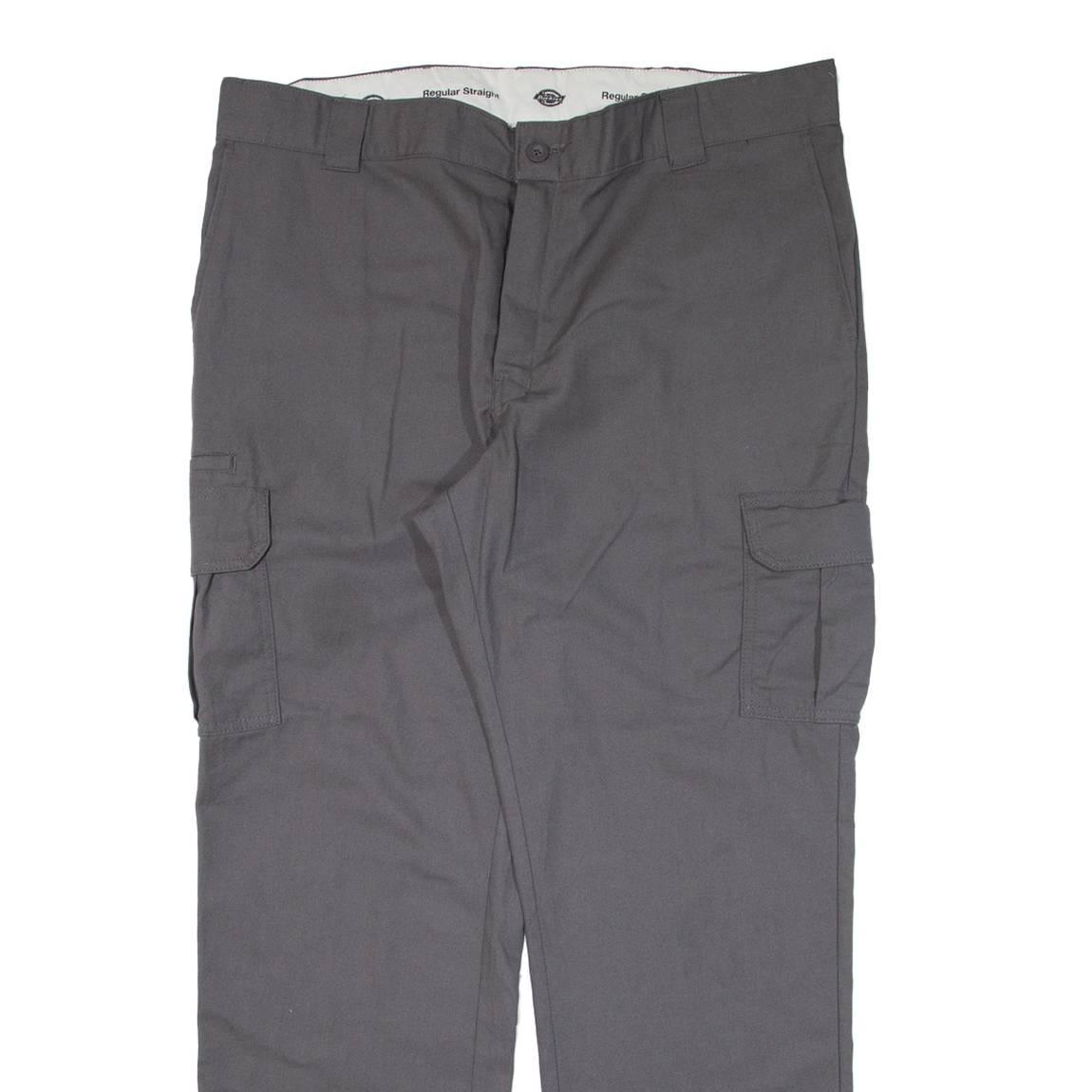 DICKIES Cargo Workwear Mens Trousers Grey Regular Straight W40 L32