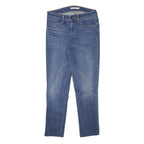 LEVI'S 721 Womens Blue Slim Skinny Denim Medium Wash W28 L26 Slim Fit Zip Jeans