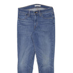 LEVI'S 721 Womens Blue Slim Skinny Denim Medium Wash W28 L26 Slim Fit Zip Jeans