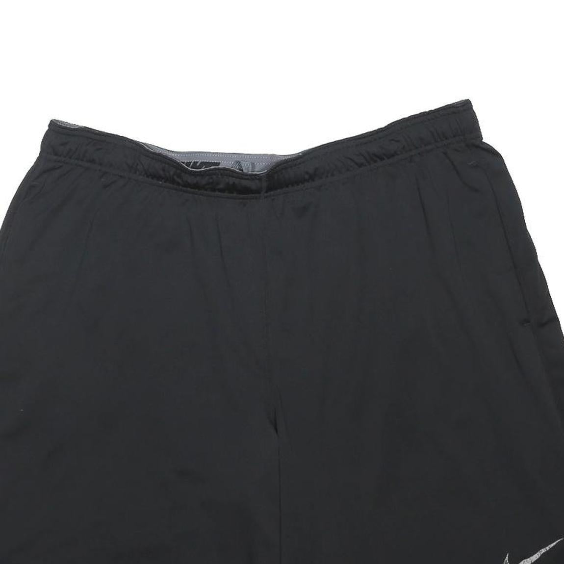NIKE Mens Black Sports Shorts XL W38 Dri-FIT Polyester Blend