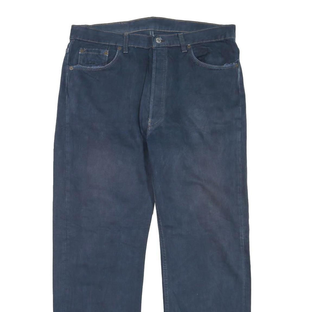 LEVI'S Mens Jeans Blue Regular Straight Denim Medium W36 L30 Zip Closure