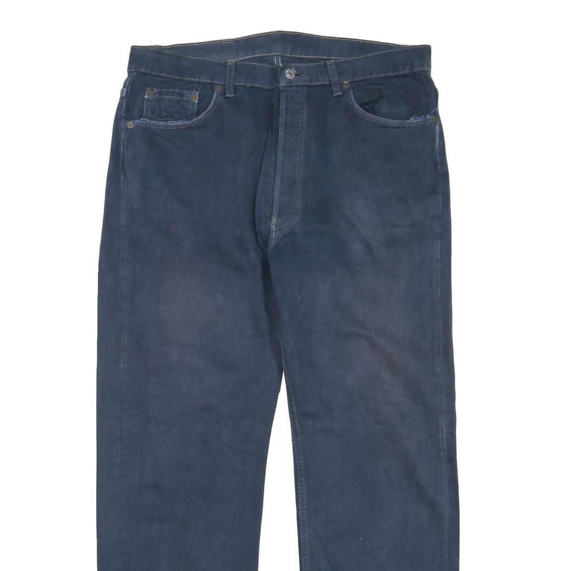 LEVI'S Mens Jeans Blue Regular Straight Denim Medium W36 L30 Zip Closure