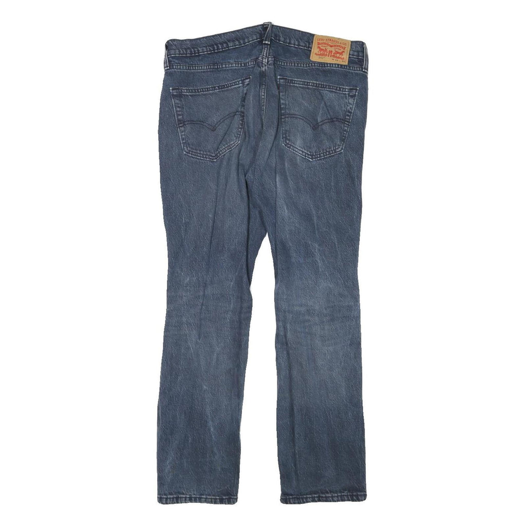 LEVI'S 541 Mens Relaxed Blue Denim W33 L29 Distressed Zip Fit Jeans