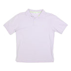 YVES SAINT LAURENT Mens Purple Short Sleeve Plain Polo Shirt L Designer Luxury