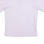 YVES SAINT LAURENT Mens Purple Short Sleeve Plain Polo Shirt L Designer Luxury