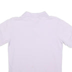 YVES SAINT LAURENT Mens Purple Short Sleeve Plain Polo Shirt L Designer Luxury