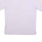 YVES SAINT LAURENT Mens Purple Short Sleeve Plain Polo Shirt L Designer Luxury