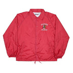JERZEES Mens Red Badger Braves Nylon Button Jacket M Lightweight