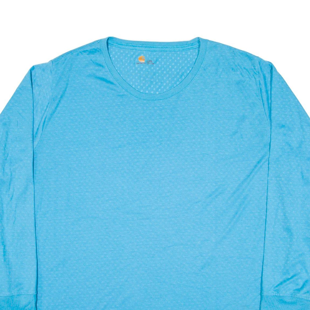 CARHARTT Womens T-Shirt Blue Long Sleeve XL