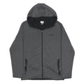 ELLESSE Mens Grey Full Zip Hoodie M Casual Sportswear Lightweight Sweatshirt