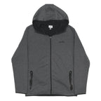ELLESSE Mens Grey Full Zip Hoodie M Casual Sportswear Lightweight Sweatshirt