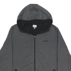 ELLESSE Mens Grey Full Zip Hoodie M Casual Sportswear Lightweight Sweatshirt