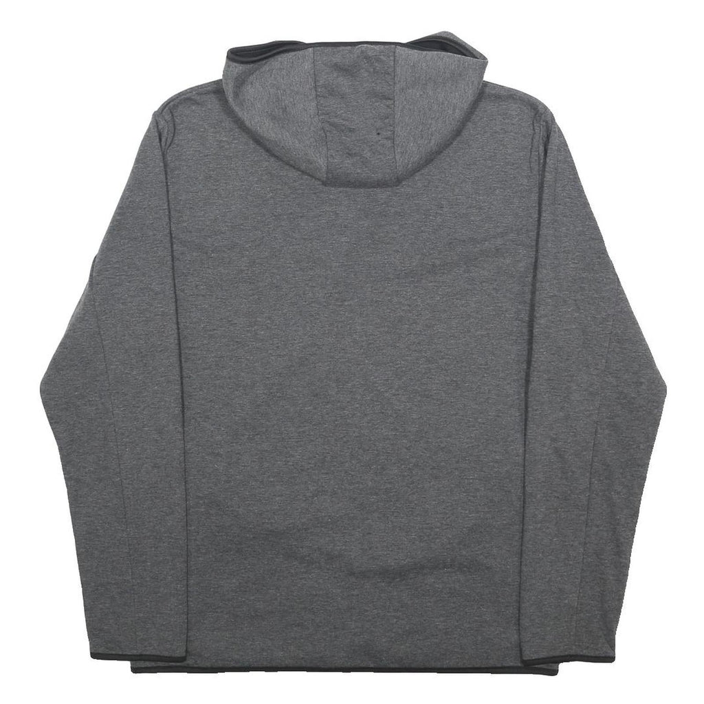 ELLESSE Mens Grey Full Zip Hoodie M Casual Sportswear Lightweight Sweatshirt
