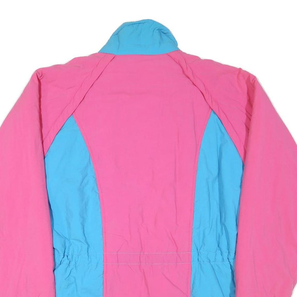 LASUAL ISLE Womens Pink & Blue Nylon Zip Jacket M Casual Sporty Lightweight