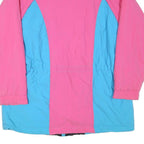 LASUAL ISLE Womens Pink & Blue Nylon Zip Jacket M Casual Sporty Lightweight