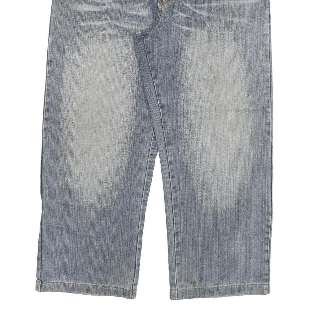 DEAN SHIN Mens Jeans Blue Relaxed Straight Denim Medium W34 L26 Comfortable Fit