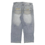 DEAN SHIN Mens Jeans Blue Relaxed Straight Denim Medium W34 L26 Comfortable Fit