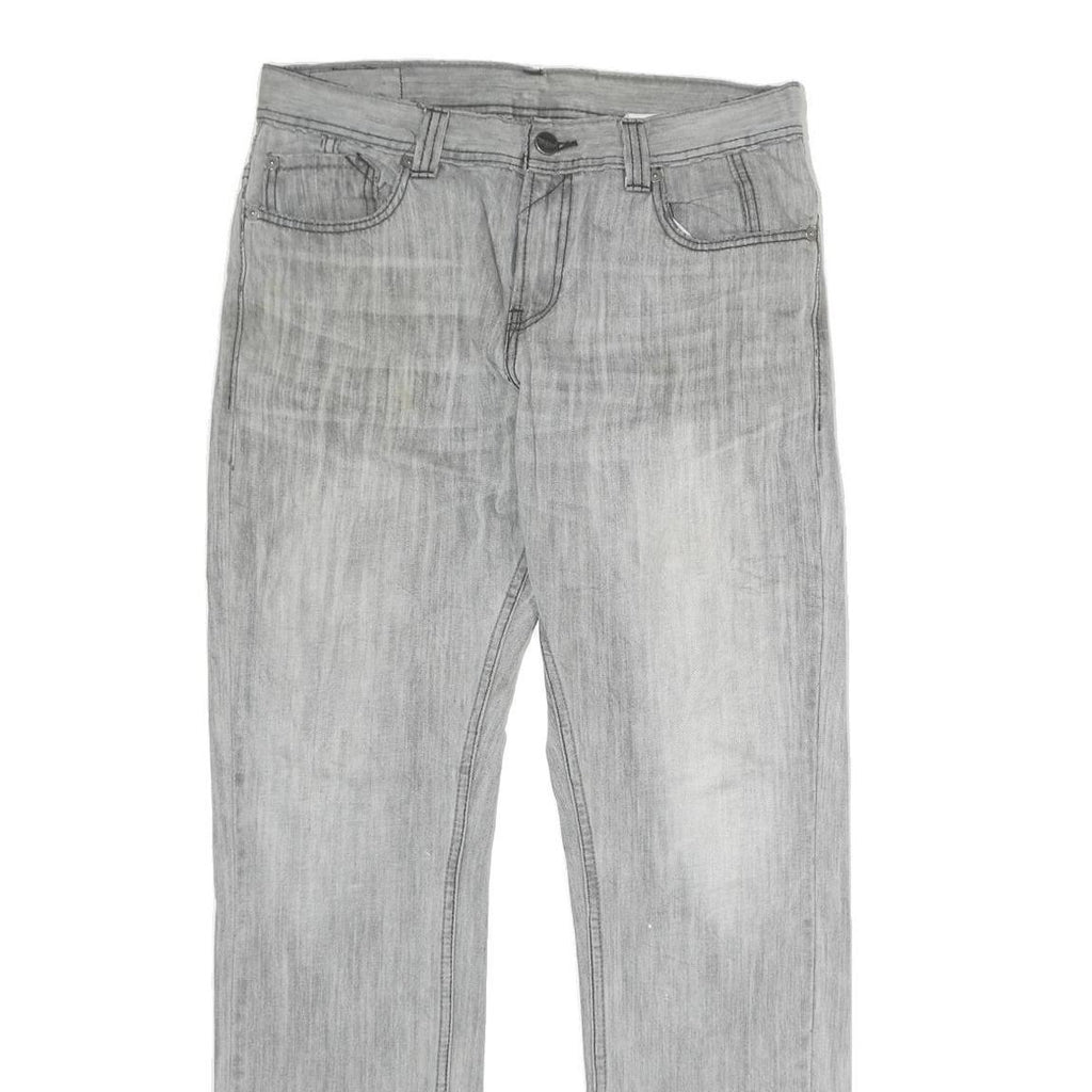 LEVI'S 511 Mens Jeans Grey Regular Straight Denim Medium W34 L30 Zip Closure