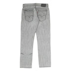 LEVI'S 511 Mens Jeans Grey Regular Straight Denim Medium W34 L30 Zip Closure