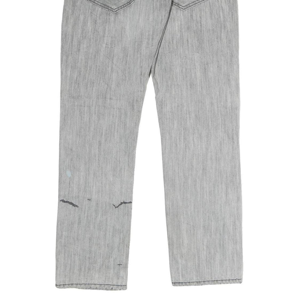 LEVI'S 511 Mens Jeans Grey Regular Straight Denim Medium W34 L30 Zip Closure