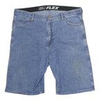 DICKIES Mens Denim Blue Cargo Shorts Size L W40 Workwear Cotton Comfort