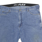 DICKIES Mens Denim Blue Cargo Shorts Size L W40 Workwear Cotton Comfort