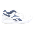 REEBOK Mens Leather Navy White Trainers UK 11 Comfortable Lightweight Athletic