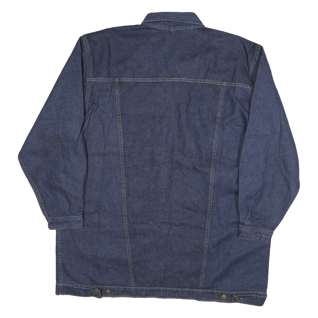 ART Womens Blue Denim Jacket 2XL Cotton Button Closure Classic Fit Long Sleeve