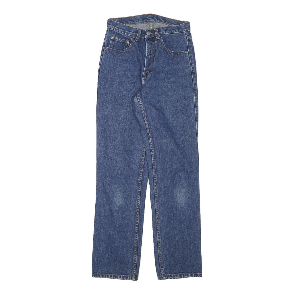 TEDDYS Womens Blue Regular Fit Straight Leg Denim Jeans W26 L30 Classic Style