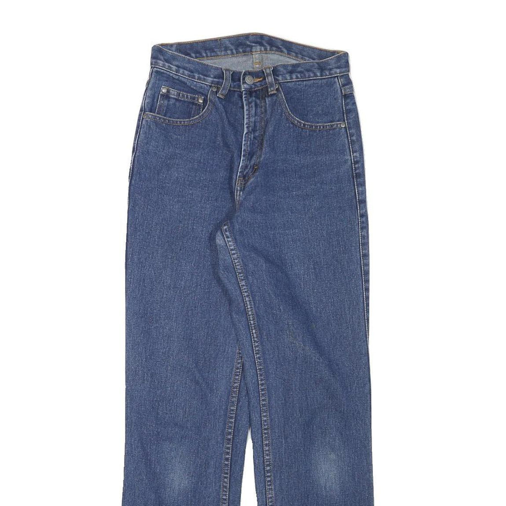 TEDDYS Womens Blue Regular Fit Straight Leg Denim Jeans W26 L30 Classic Style