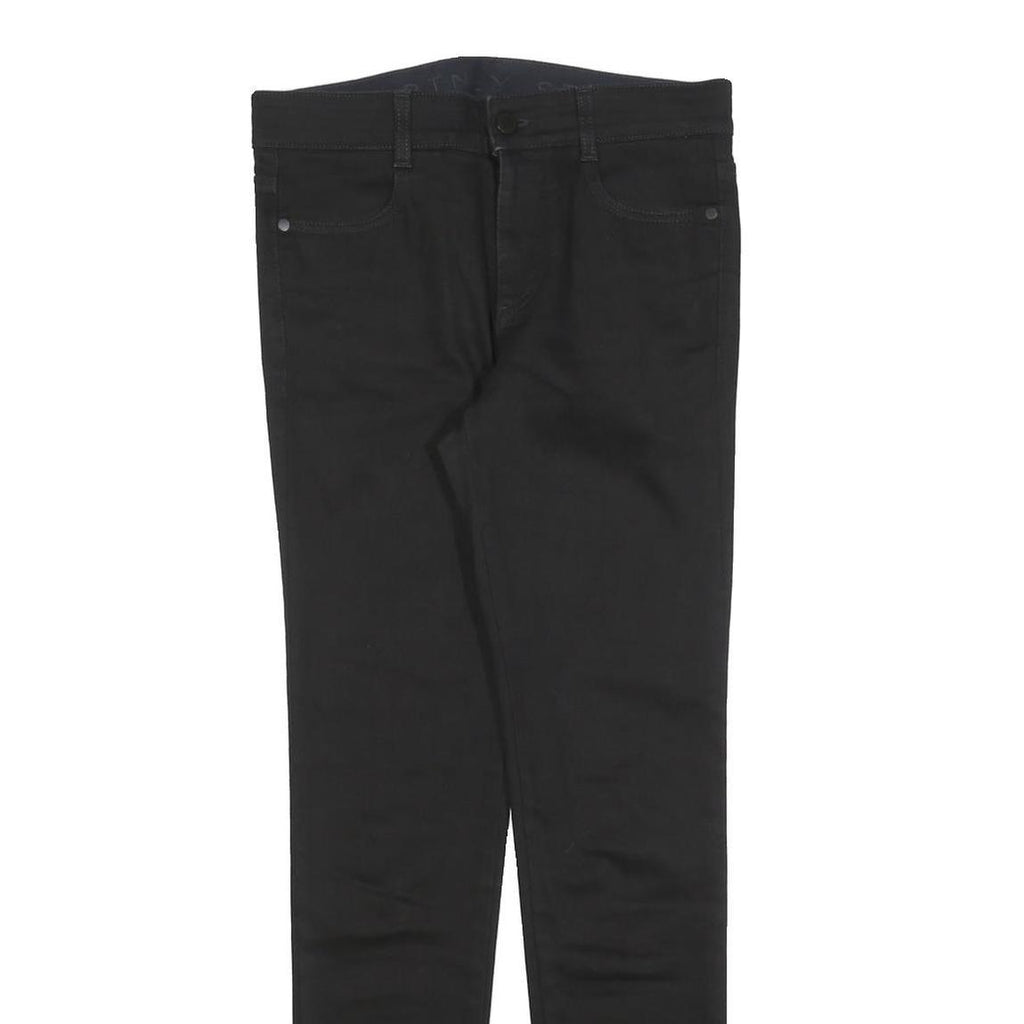 STELLA MCCARTNEY Womens Black Slim Skinny Denim Jeans W30 L28 Cotton Blend Zip