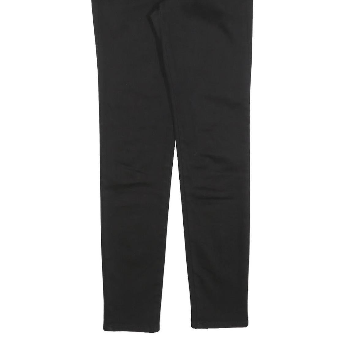 STELLA MCCARTNEY Womens Black Slim Skinny Denim Jeans W30 L28 Cotton Blend Zip