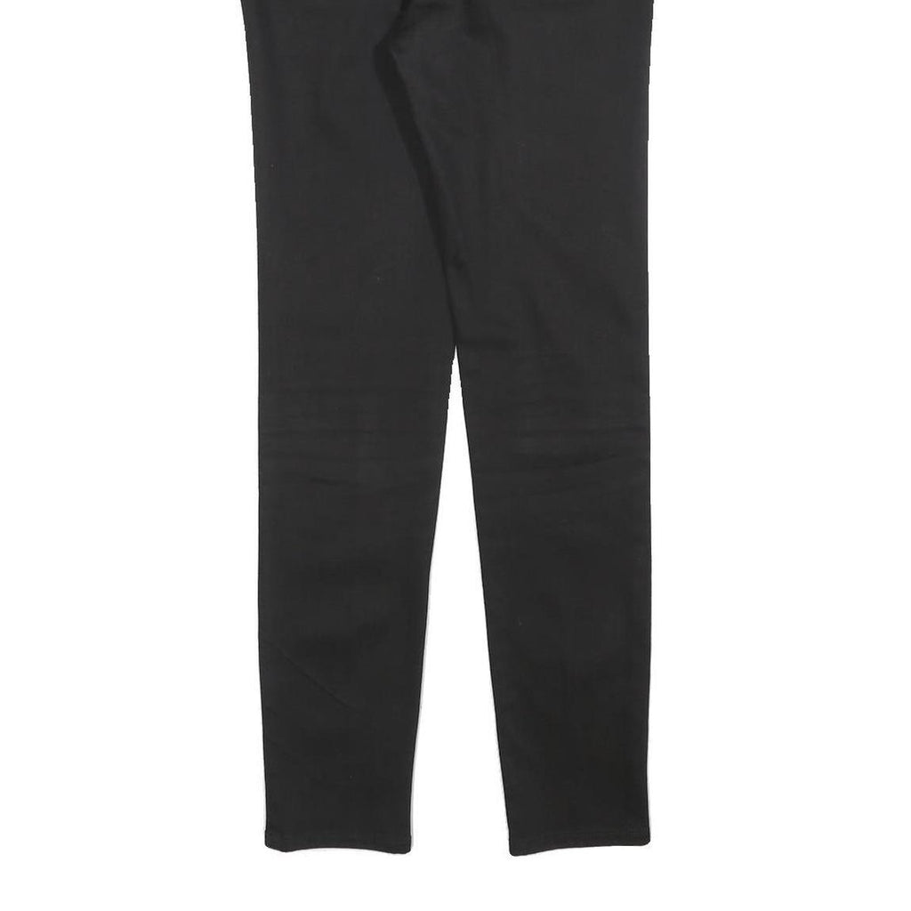 STELLA MCCARTNEY Womens Black Slim Skinny Denim Jeans W30 L28 Cotton Blend Zip