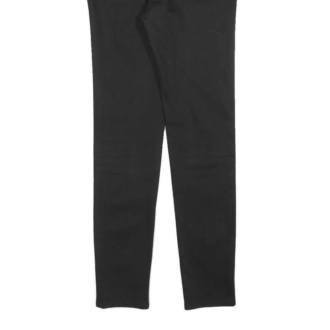 STELLA MCCARTNEY Womens Black Slim Skinny Denim Jeans W30 L28 Cotton Blend Zip