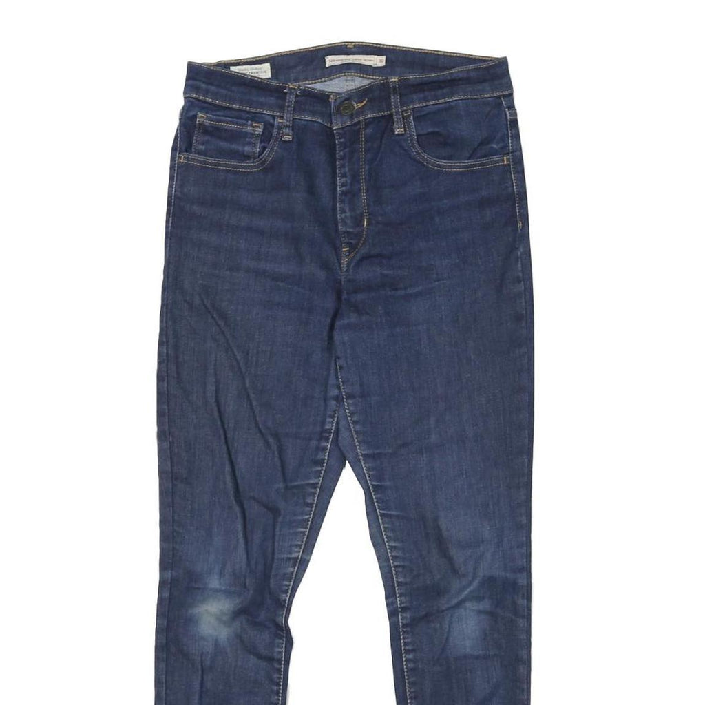LEVI'S 720 Womens Slim Skinny Denim Medium Blue W28 L27 Zip Cotton Blend Jeans