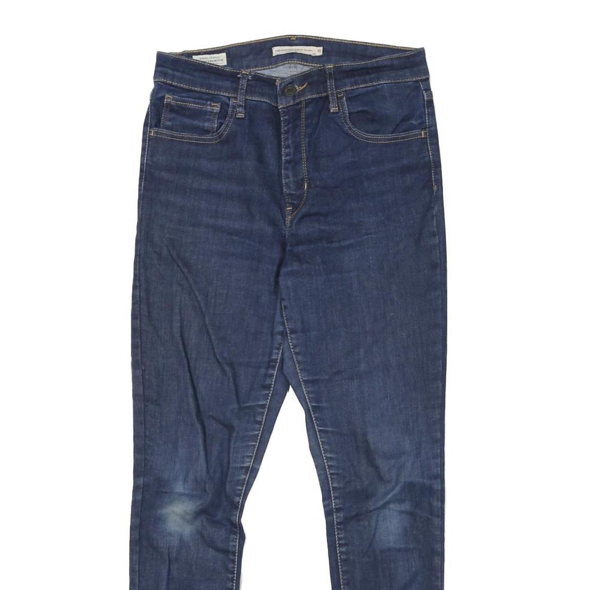 LEVI'S 720 Womens Slim Skinny Denim Medium Blue W28 L27 Zip Cotton Blend Jeans