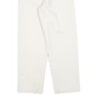 RIFLE Girls White Regular Fit Straight Denim Jeans W24 L26 Cotton Blend Zip