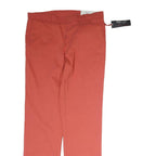 TOMMY HILFIGER Womens Cotton Red Regular Straight Trousers W34 L30 Classic Fit