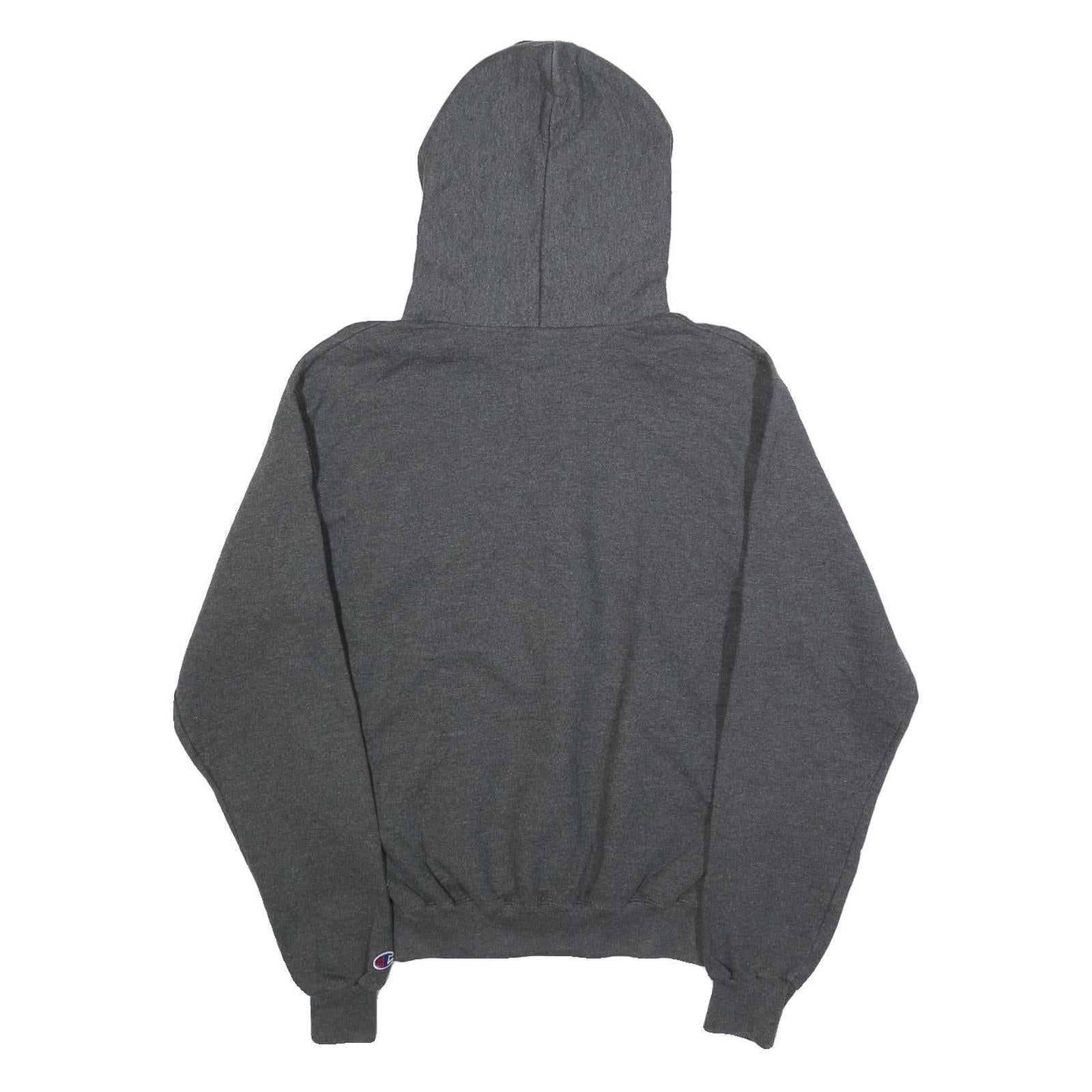 CHAMPION Mens Grey Iowa Hoodie S Cotton Blend Pullover Sweatshirt