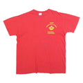 Mens Red Dinos Swimming & Diving 87 Cotton Blend T-Shirt L Crew Neck Short