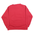 DISNEY Womens Red Mickey & Pluto Crew Neck Sweatshirt M Cotton Blend Casual