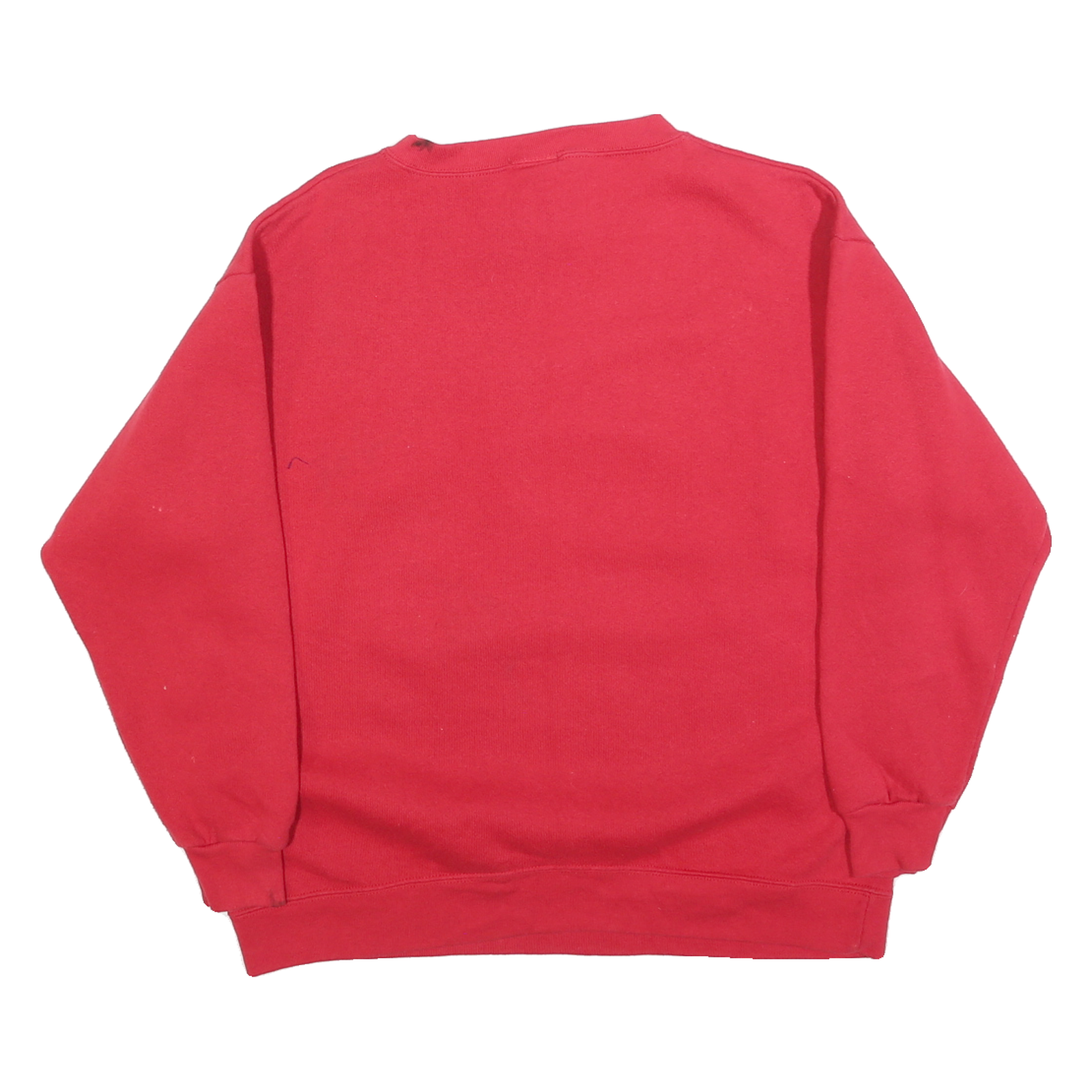 DISNEY Womens Red Mickey & Pluto Crew Neck Sweatshirt M Cotton Blend Casual