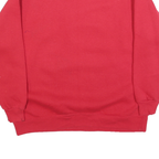 DISNEY Womens Red Mickey & Pluto Crew Neck Sweatshirt M Cotton Blend Casual