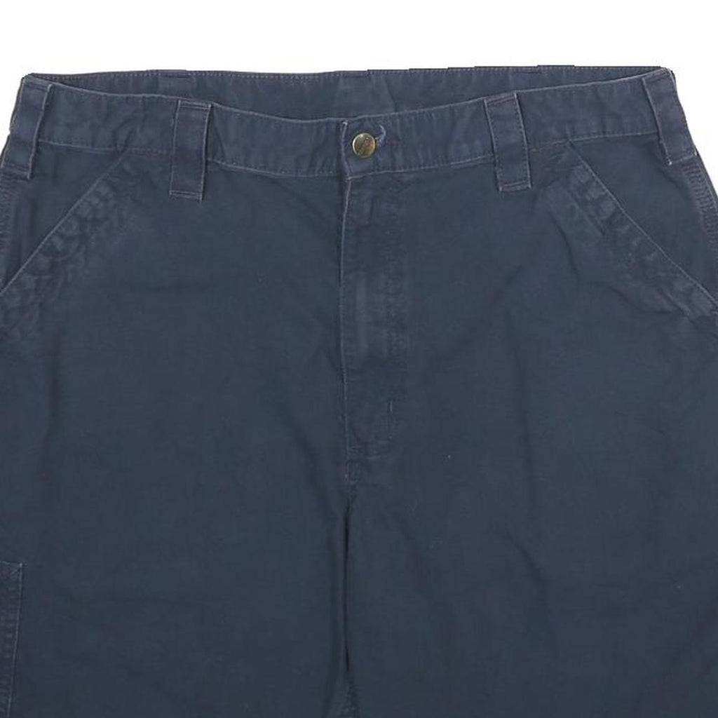 CARHARTT Mens Shorts Blue Casual L W36 Durable Cotton Workwear