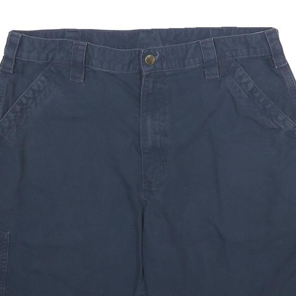 CARHARTT Mens Shorts Blue Casual L W36 Durable Cotton Workwear