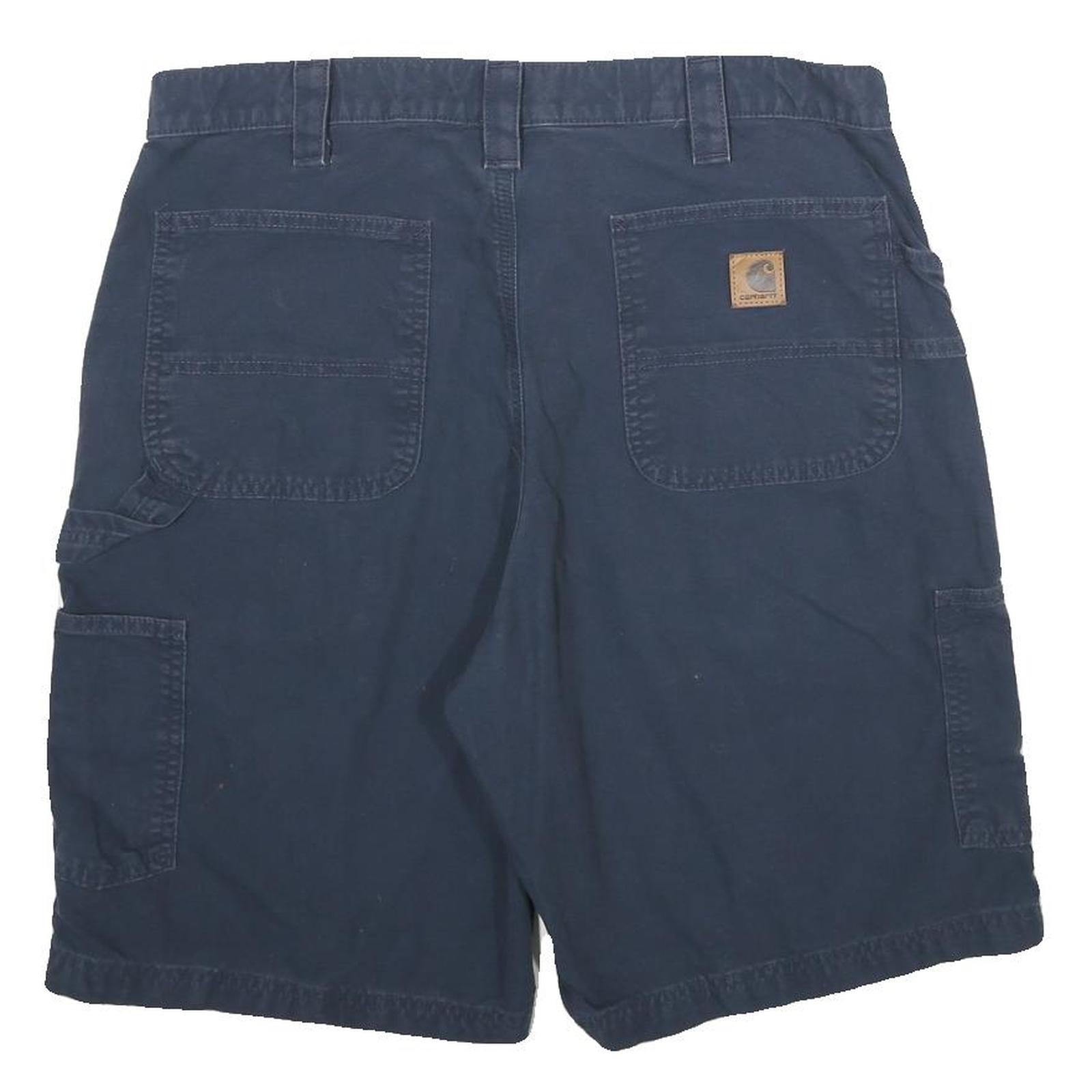 CARHARTT Mens Shorts Blue Casual L W36 Durable Cotton Workwear